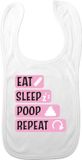 Bellatio Decorations Baby slabbetje - Roze - Katoen - Unisex - 1-2 jaar