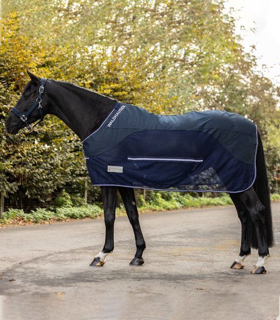 Waldhausen Comfort Regen-vliegendeken - Navy - Maat 145 - Paard