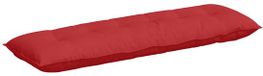 vidaXL Coussin de dossier Rouge 160 x 19 x 50 cm Coton