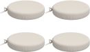 vidaXL - Zitkussens - SOEST - 4 st - 100% Polyester - Wit - Ø 35 x 7 cm