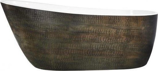 Best Design Color Croco Oval Freestanding Bathtub - 180x80cm - Brown