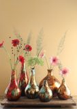 Ideas 4 Seasons Dazzle vaas koper goud Ø13x35cm