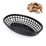 PARENCE Ovale Broodmand 24 x 15 cm - Zwarte Plastic Afdekmand