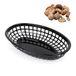 PARENCE Ovale Broodmand 24 x 15 cm - Zwarte Plastic Afdekmand