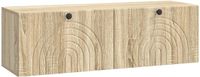 vidaXL Wandmontage TV-kast Sonoma Eiken 98 x 31 x 30 cm Bewerkt hout