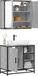 Maison Exclusive - Ensemble de meubles de salle de bain, 2 pièces, gris sonoma, bois composite