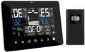 Merkloos Weerstation Digitaal - Weersvoorspeller Klok - Binnen Buiten Meten - Touchscreen Bediening - 60 Meter Bereik - Wit