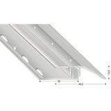Kogele STS44 S 100 schuin profiel 1000 zilver geanodiseerd