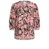 Kaffe Curve gebloemde top Plus Size - roze