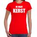 Bellatio Decorations Fout Kerst shirt / t-shirt - Ik haat Kerst - rood voor dames - Kerstkleding / Kerst outfit XL