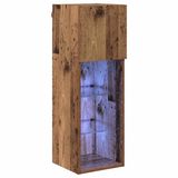 vidaXL Wand TV Kast 30,5 x 30 x 90 cm Oudhout Bewerkt hout