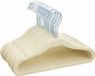 AmazonBasics Antislip Velours Kledinghangers Beige 28cm - Set van 15
