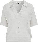 WE Fashion Dames trui met glittergaren en pailletten - Curve