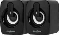 Rebel Comp CS-15 Serie - PC-Speakers - 6W - USB - Zwart