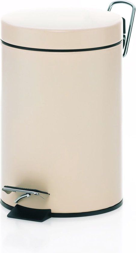 Kela Monaco Pedaal Afvalemmer - 3 l - Créme