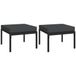 VidaXL 362719 Banc de jardin Acier Noir/Gris