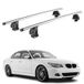 Omac Barres de toit transversales en aluminium pour BMW Serie 5 E60 2004-2010 – Tüv / Din 75302:2019 – Antivol inclus – Charge max 75 kg – 2 barres – Gris