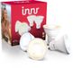 innr Zigbee GU10 slimme gloeilamp, werkt met Hue* en Alexa (brug vereist), warm-witte spot, led-lamp, dimbaar, 470 lumen, 4 stuks