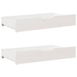 VidaXL Bedframe Hout Wit