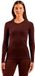 Odlo Merino 200 Manches Longues Couche de Base Marron L Femme