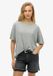Superdry Studios T-shirt à épaules tombantes Femme Coton/Lyocell Gris