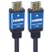 PremiumCord 4K HDMI 2.0b-kabel, resolutie UHD 4K @60Hz 2160p, 3D, ARC, HDCP, vergulde metalen stekker, zwart en blauw, lengte 1 m