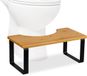 Relaxdays Toiletkrukje Volwassenen - Bamboe - 18 cm Hoog