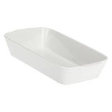 la Porcellana Anghiari Rechthoekige Bakschotel Geschenkdoos, Porselein, Wit, 31 x 19 x 6 cm