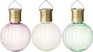 Lumineo guirlande lumineuse de jardin - LED solaires - 9x pièces - coloré - 11 cm - avec crochet