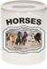 Bellatio Decorations Dieren liefhebber paard spaarpot 9 cm jongens en meisjes - keramiek - Cadeau spaarpotten paarden liefhebber