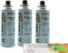 3x Bouteille de gaz de désherbage butane gaz - 227 gr - recharge de cartouche de gaz avec allumeur inclus