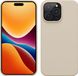 kwmobile telefoonhoesje geschikt voor Apple iPhone 14 Pro Max - Hoesje met siliconen coating - Smartphone case in crème