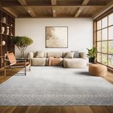 Safavieh Tulum Collectie Boho-tapijt voor woonkamer, eetkamer, slaapkamer, laagpolig, marineblauw en ivoor, 62 x 2400