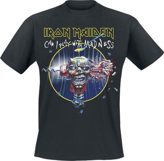 Iron Maiden Can I play with madness Heren T-shirt - zwart - L