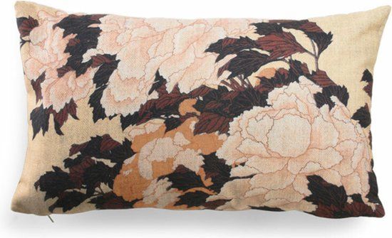 HKliving Tokyo Printed Cushion - 35x60cm - Orange Print