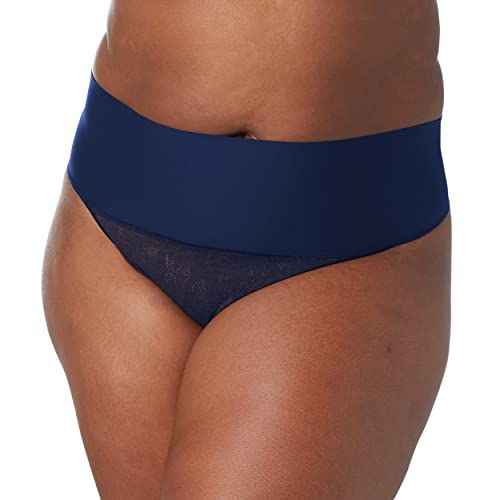 Maidenform Tame Your Tummy High Waist Shaping Thong - Dark Blue