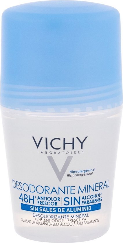 Vichy Deodorant Mineraal Roller 48u voor een gevoelige huid