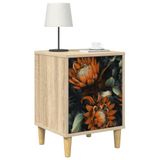 vidaXL Nachtkastje LOCHEM Sonoma Eiken 36 x 33 x 50 cm
