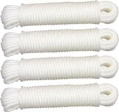 AMIG paracord touw - 4x - 10 meter - D5mm - 110kg - Polypropyleen - Wit