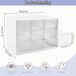Boîte de rangement - Mini organisateur de tiroirs - 9 tiroirs - 18 x 12 x 10 cm - Blanc - Plastique