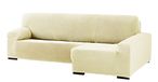 Eysa Cora Bi-Elastische Chaise Longue Rechts, Polyester-Katoen, Beige, 39 x 35 x 19 cm