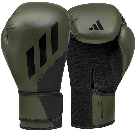 Adidas Speed Tilt 200 Bokshandschoenen - Groen/Zwart - 12 oz