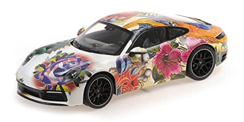 MINICHAMPS 155067329 - Porsc. 911 Carrera 4S Flower Design 2019 - schaal 1/18 - verzamelstuk miniatuur