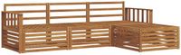 vidaXL - Buiten - bank - set - 4 - st - Naturel - Massief - Acacia - Hout