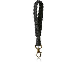 Deja Jewels Lookinggoodtoday Macramé Polsband met Gesp - Zwart