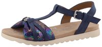 TOM TAILOR Sandalen camel / navy / aqua / lilas
