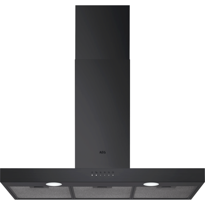 AEG DBE5971R - 90 cm Wandschouw Afzuigkap - Mat Zwart - 700 m³/h