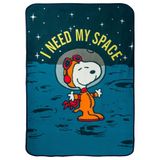 Silver Buffalo Peanuts Snoopy Need My Space Fleece Gooi 45" x 60"