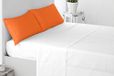 Miracle Home. Anti-peeling kussenslopen, 2 stuks, 50% katoen, 50% polyester, 85 x 45, Oranje
