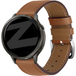 Bandz Deluxe Leather Bracelet for Garmin Venu SQ (Brown)